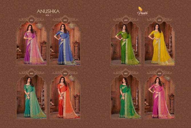 Pankh Anushka Vol 1 Wholesale Silk Saree Catalog 4801 To 4808